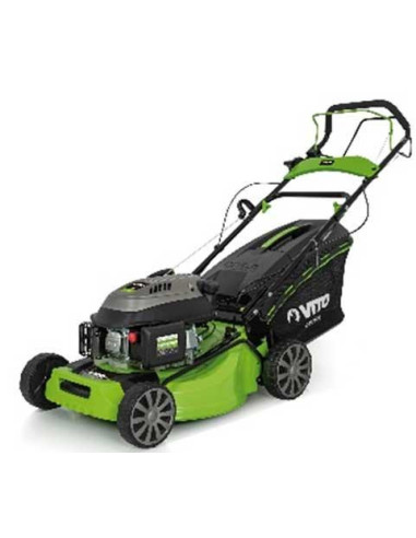  TONDEUSE THERMIQUE AVEC TRACTION 5CV - 139CC - 500MM + Balai à gazon  - VITO VITO - JARDINAGE 
