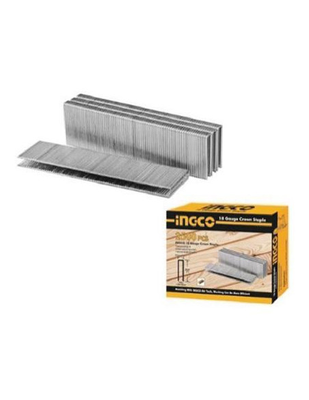  Agrafes 2500pc 25mm pour agrafeuse pneumatique - INGCO INGCO - DROGUERIE 
