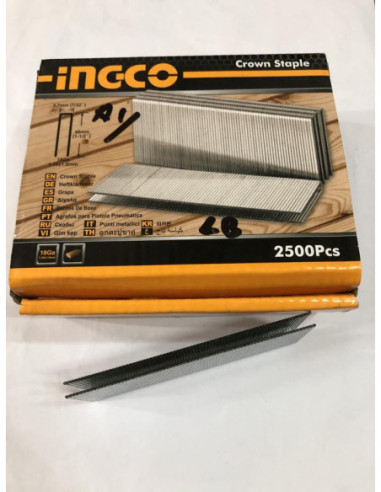  Agrafes 2500pc 40mm pour agrafeuse pneumatique - INGCO INGCO - DROGUERIE 