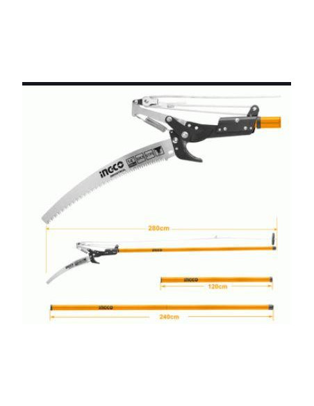 Sécateur sur perche extensible - INGCO INGCO - DROGUERIE 