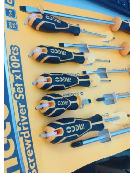  Set de 10 tournevis  - INGCO INGCO - DROGUERIE 
