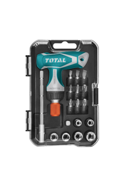  SET DE TOURNEVIS 18PCS À POIGNÉE EN T - TOTAL Total - DROGUERIE 