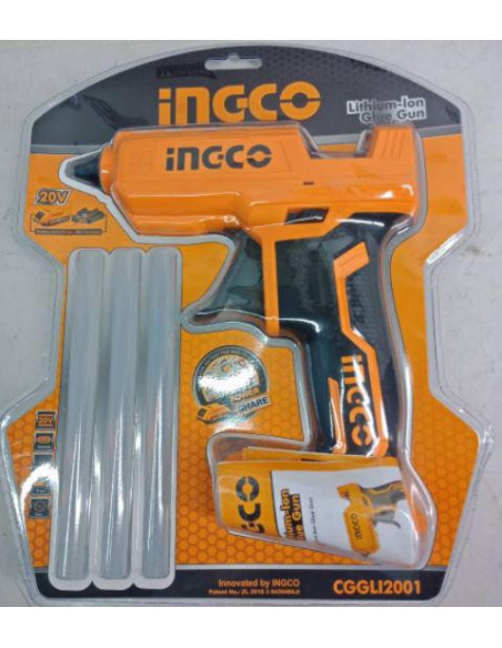 Pistolet à colle 20v (sans batterie/sans chargeur)+3pcs - INGCO INGCO - DROGUERIE 