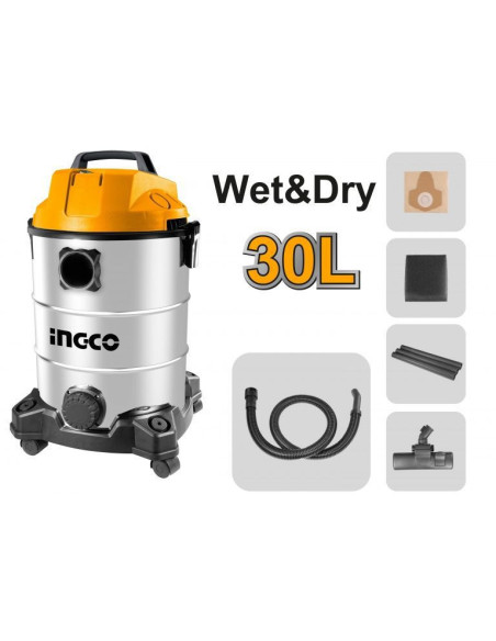 Aspirateur professionnel 1300W 30L INGCO - Nos catégories 