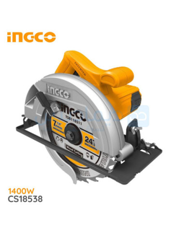 Scie circulaire 185mm 1400W + 1 lame SS INGCO - Nos catégories 