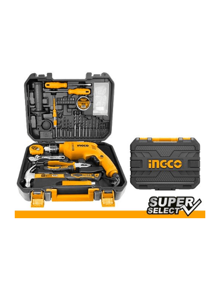 Coffret perceuse 13mm 680W 115 pièces INGCO - Nos catégories 