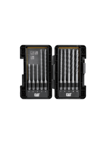 JEU FORET SDS CAT 10 PCS CATERPILLAR ( CAT ) - OUTILLAGE ELECTROPORTATIF 