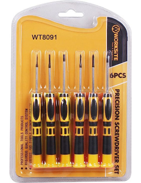 SET DE 6 TOURNEVIS À PRÉCISION WORKSITE - DROGUERIE 