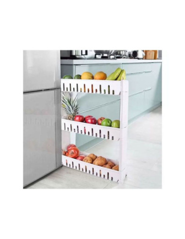 Meuble de rangement à roulettes (3 niveaux)  - Nos catégories 