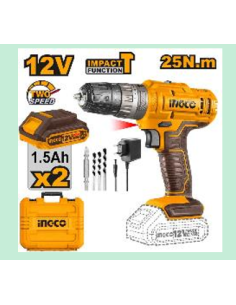 Visseuse Perceuse à percussion 12V Lithium-Ion sans fil Double Batteries - nadaf.ma
