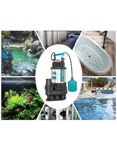 Pompe à eau d'égout submersible 750W - TOTAL