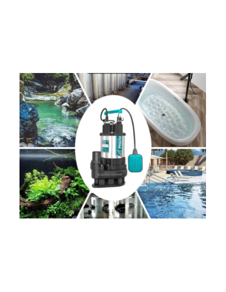 Pompe à eau d'égout submersible 750W - TOTAL