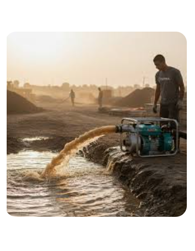 POMPE À EAU ESSENCE 550L/min - TOTAL