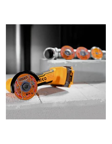 Malette Meuleuse 76mm 20V 1Batt 7discs