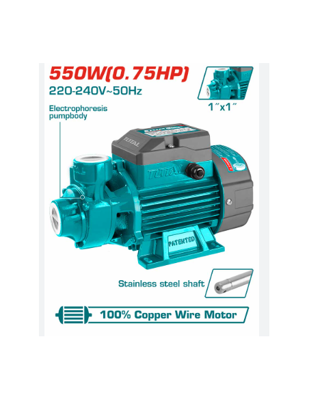 Pompe à eau périphérique 550W