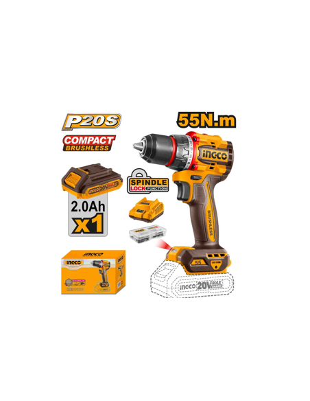 VISSEUSE 20V  BRUSHLESS 1 BATTERIE INGCO