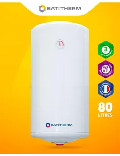Chauffe-eau électrique verticale 80L - Batitherm