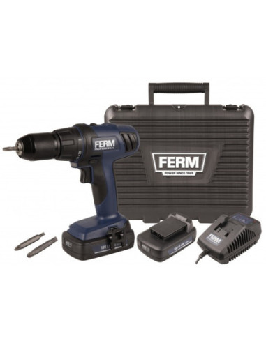 VISSEUSE  VISSEUSE  SANS FIL 18V - 2.0AH - 2 BATTERIES FERM INDUSTRIAL - OUTILLAGE ELECTROPORTATIF 