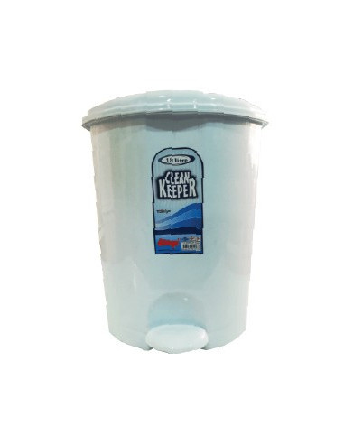 POUBELLE PLASTIQUE BLANCHE  - MATÉRIEL DE NETTOYAGE 