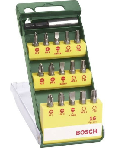 KIT CASSETTE DE VISSAGE 16-PCS BOSCH BOSCH - OUTILLAGE ELECTROPORTATIF 