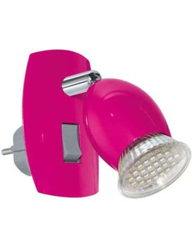 LAMPE plug-in lamp/1 pink/chrome 'BRIVI 1' - EGLO EGLO - DÉCORATION 