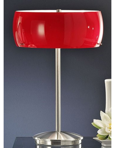 LAMPE TL/3 NICKEL-M/OPAL-ROT M.TOUCH 'CAMARO' - EGLO EGLO - DÉCORATION 