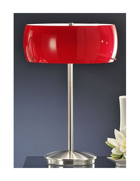 LAMPE TL/3 NICKEL-M/OPAL-ROT M.TOUCH 'CAMARO' - EGLO EGLO - DÉCORATION 