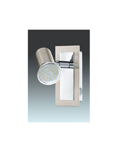 LAMPE LS/1 GU10 NICKEL-MATT/CHROM 'BUZZ 1' - EGLO EGLO - DÉCORATION 