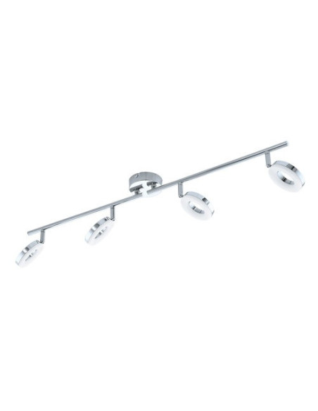 LAMPE 4-light chrome/white-chrome 'NABAO' - EGLO EGLO - DÉCORATION 